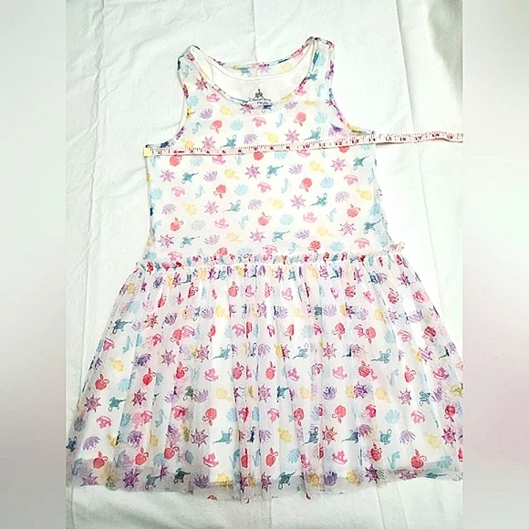 White Tulle Disney Princess Dress, Child Size Large, Lightweight - Picture 3 of 5